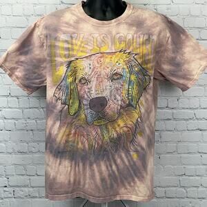 Love Is Golden Retriever T Shirt L Large Dean Russo Dog The Mountain Graphic Tee